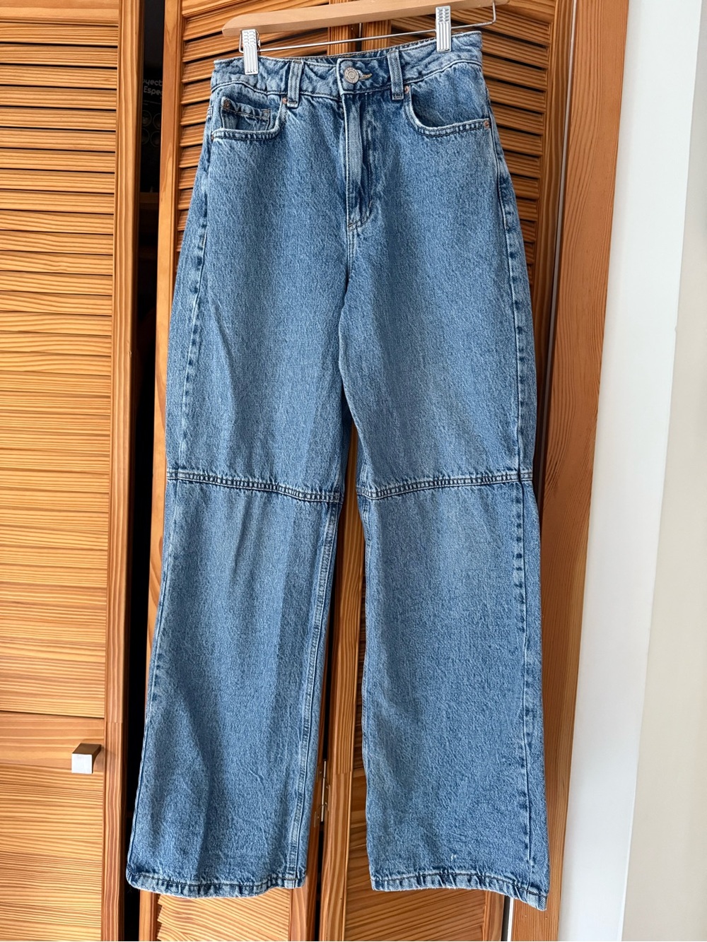 Garage Light Blue Denim Jeans with Contrast Stitching